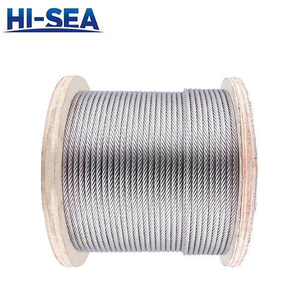 6×65FNS Galvanized Large Diameter Steel Wire Rope